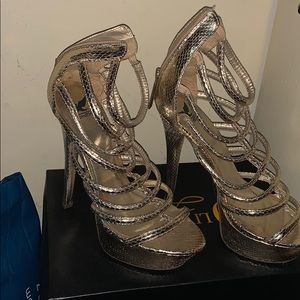 Golden heels